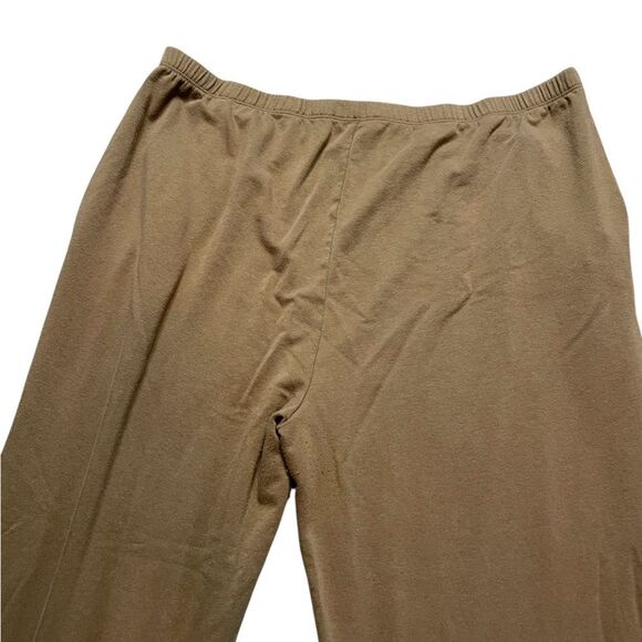 Eileen Fisher Tencel Organic Cotton Tapered Ankle Pant Brown Size XL - Picture 7 of 8
